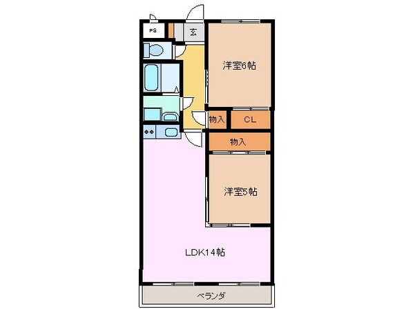 内部駅 徒歩27分 1階の物件間取画像